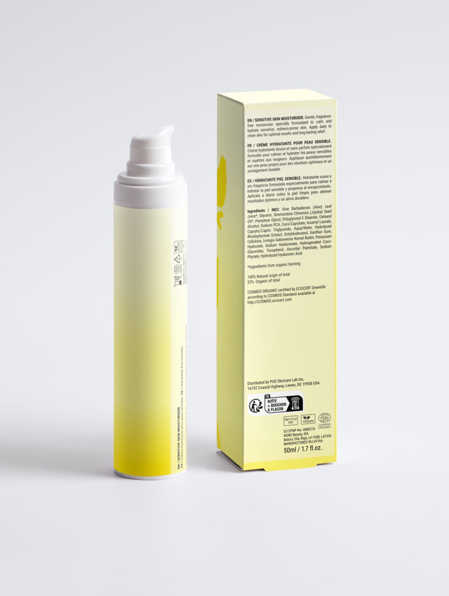 Sensitive Skin Moisturiser, Fragrance Free